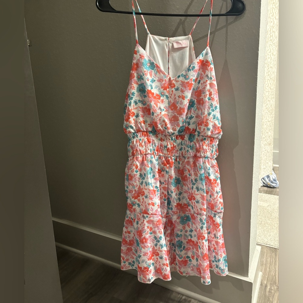 Floral Pink Lily Romper